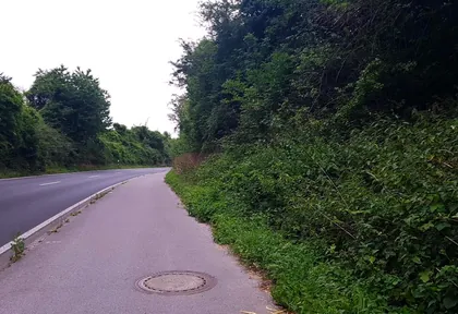Streckenfoto bei Kilometer 6,8