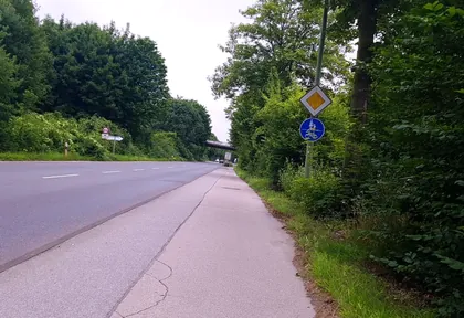 Streckenfoto bei Kilometer 16,6