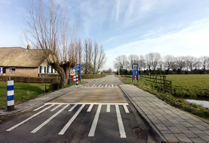 Routefoto bij kilometer 16,5