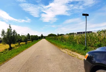 Routefoto bij kilometer 29,6