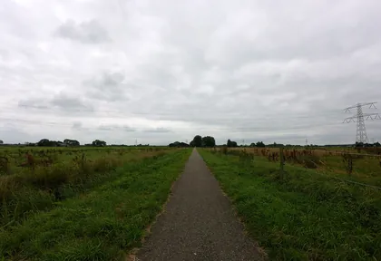 Routefoto bij kilometer 4,9