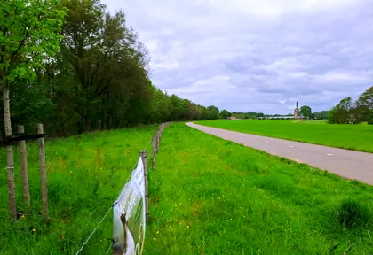 Routefoto bij kilometer 7,5