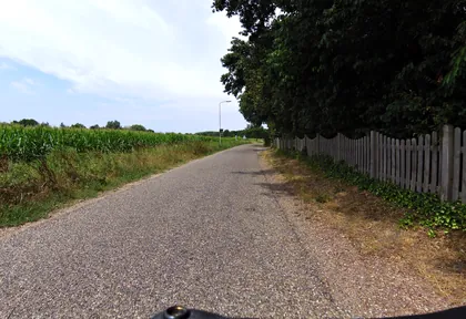 Routefoto bij kilometer 14,6