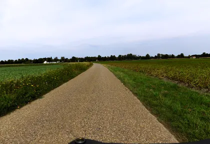 Routefoto bij kilometer 13,1
