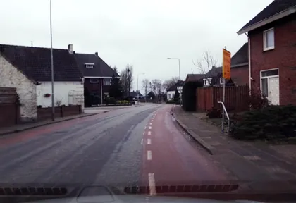 Routefoto bij kilometer 9,4