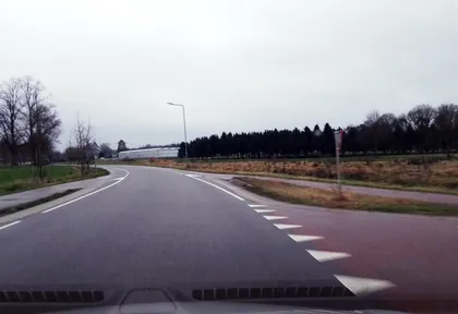 Routefoto bij kilometer 8,7