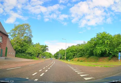 Routefoto bij kilometer 22,8
