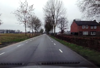 Routefoto bij kilometer 3