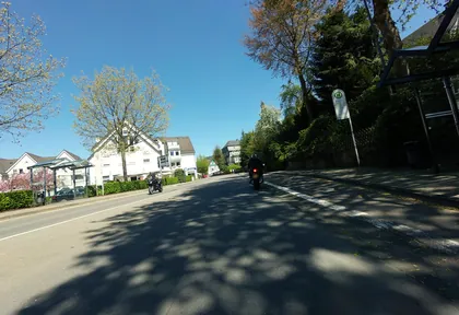 Route photo at kilometre 20.3