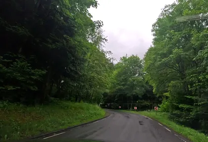Route photo at kilometre 13.2