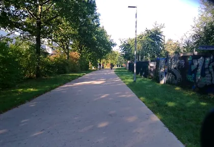 Streckenfoto der Route Bielefeld, Parks und Bachquerungen