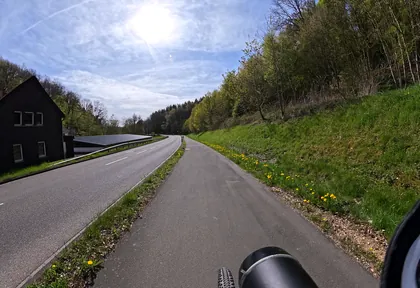 Streckenfoto bei Kilometer 1,4