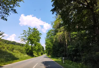 Route photo at kilometre 7.2