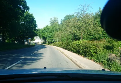 Route photo at kilometre 11.2