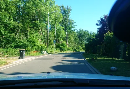 Route photo at kilometre 12.4