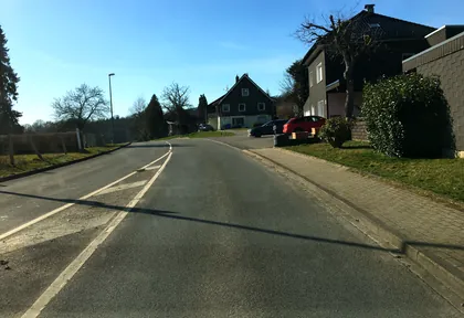 Route photo at kilometre 14.7
