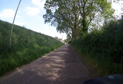 Route photo at kilometre 14.2