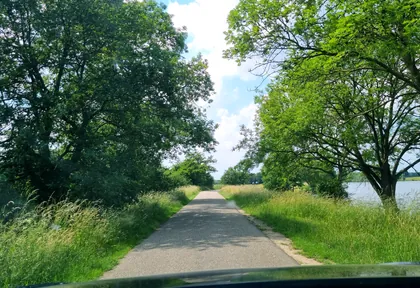 Route photo at kilometre 24.8