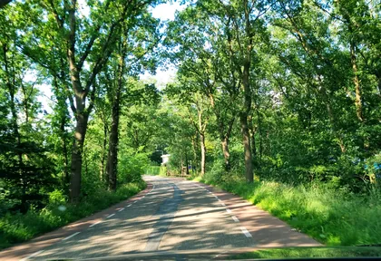 Route photo at kilometre 23.4