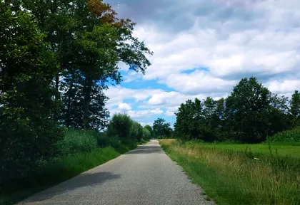 Routefoto bij kilometer 32