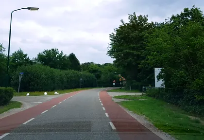 Routefoto bij kilometer 15,2