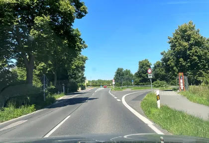 Streckenfoto bei Kilometer 12,8