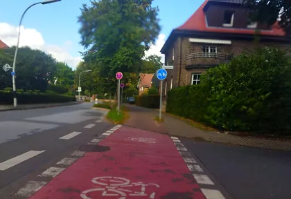 Streckenfoto bei Kilometer 2,6