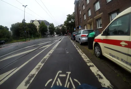 Streckenfoto bei Kilometer 9,8