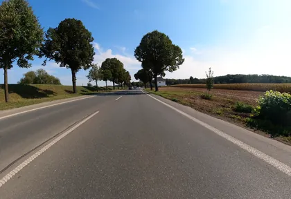 Streckenfoto bei Kilometer 17,7