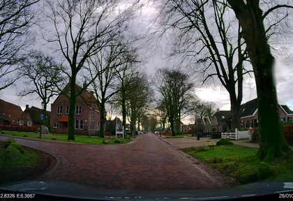 Routefoto bij kilometer 0,2