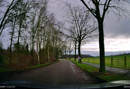 Routefoto bij kilometer 21,6