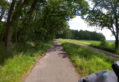 Routefoto bij kilometer 13