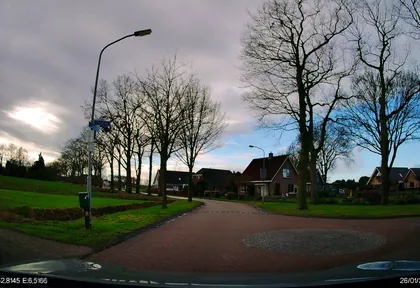Routefoto bij kilometer 18,8