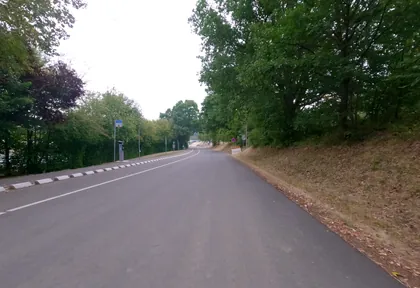 Streckenfoto bei Kilometer 9,4