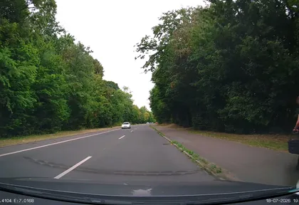 Streckenfoto bei Kilometer 17,5