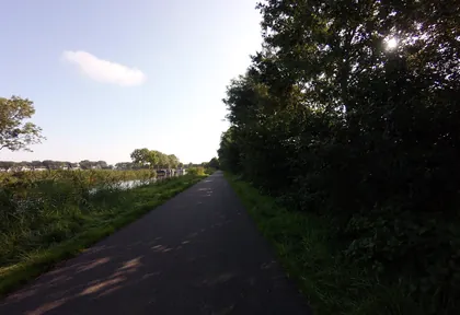 Routefoto bij kilometer 21,3