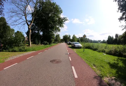 Routefoto bij kilometer 33