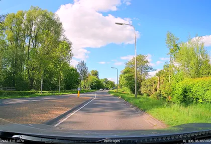 Routefoto bij kilometer 0,4