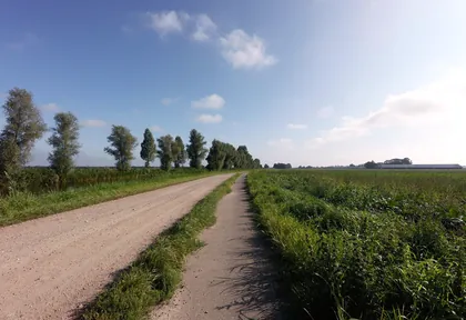 Routefoto bij kilometer 26,2