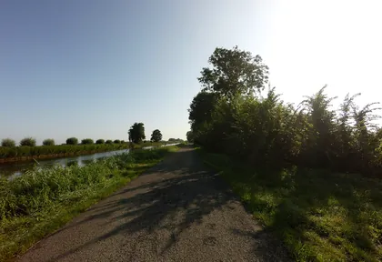 Routefoto bij kilometer 20,4