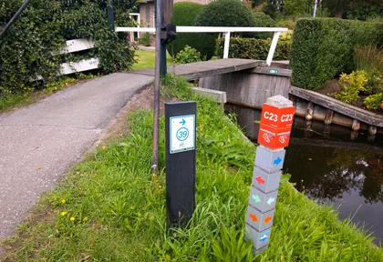 Routefoto bij kilometer 34,6