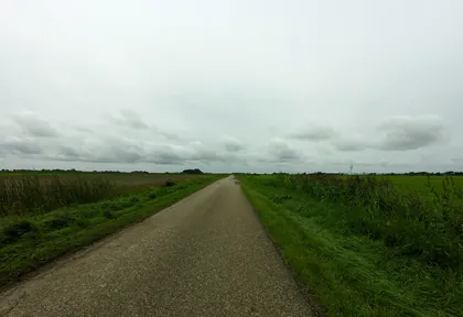 Routefoto bij kilometer 15,4