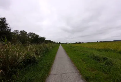 Routefoto bij kilometer 3,2