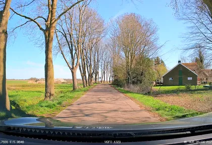 Routefoto bij kilometer 16,6