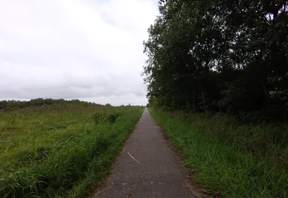 Routefoto bij kilometer 6,4