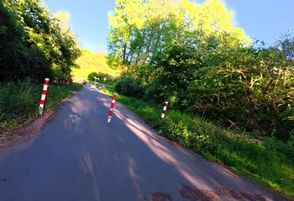 Route photo at kilometre 10.6