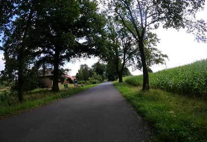 Route photo at kilometre 13.7