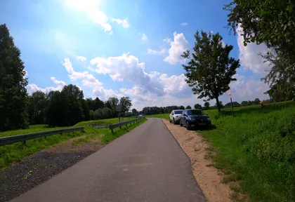 Route photo at kilometre 17