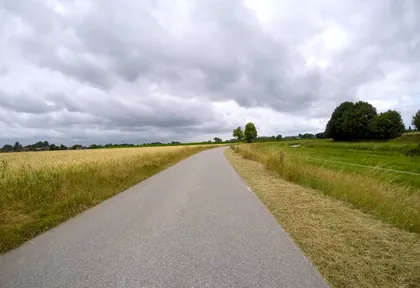 Route photo at kilometre 32.2