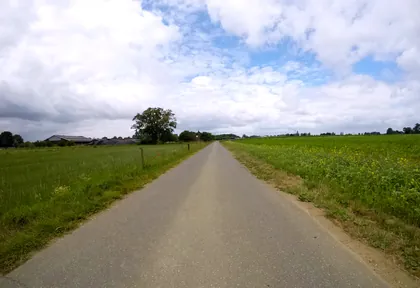 Route photo at kilometre 30.2